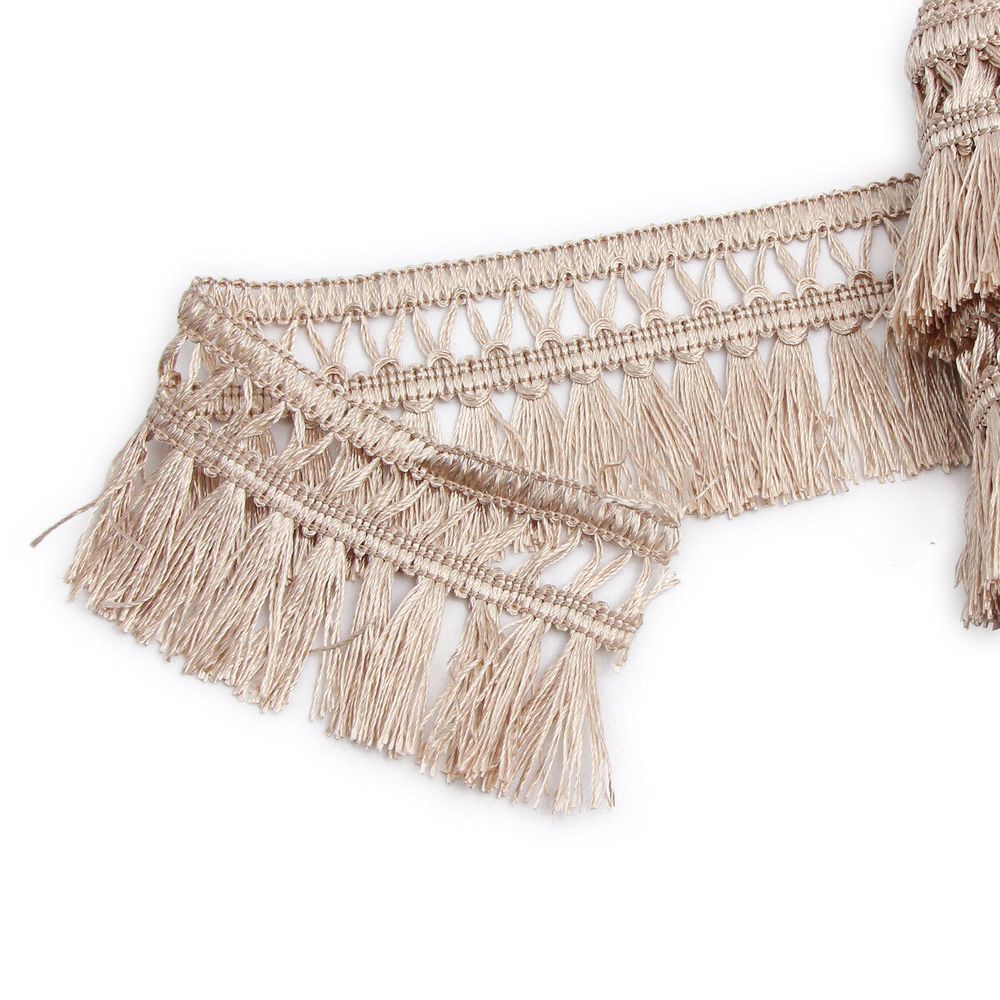 Бахрома отделочная 50.0 мм / 25 метров, кисти, а863 бежевый