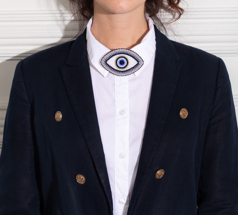 Набор для вышивания бисером Klart, брошь Глаз, 8х5 см