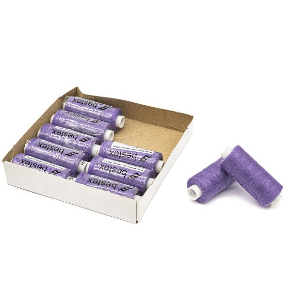 Нитки швейные бытовые Bestex 40/2, 365 м (400 ярд) / 10 кат., 071 яркая лаванда