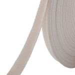 Тесьма (лента) киперная 15 мм / 50 метров, 3 г/м, 100% полиэфир, 02 молочный
