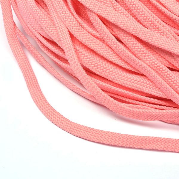 Шнур полиэфир плоский ⌀8.0 мм / 200 метров, 859 розовый
