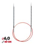 Спицы круговые Addi Novel ⌀6.0мм, 60 см /TOS/