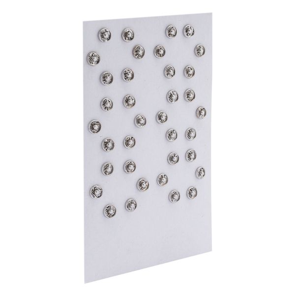 Кнопка пришивная металл ⌀7.0 мм, никель, 36 шт