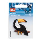 Термоаппликация Тукан цв. черный/цв. белый/желт.1шт, Prym