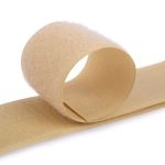 Лента контактная липучка (велкро) пришивная 50 мм / 25 метров, 034 бежевый, Gamma LG-50, ПАРА (крючок+петля), качество "B"