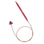 Набор съемных спиц для вязания 10см, 13 размеров (3мм-10мм), цв.красный, алюминий