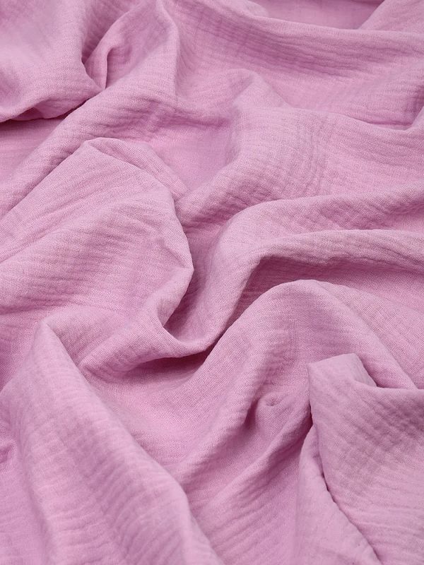 Муслин 125 г/м², 130 см / 2 метра, TBY.Mus.24723.56.2, цв.56 св.розовый