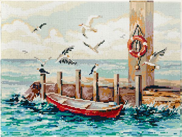 Алмазная (кристальная) мозаика Фрея, Морской прибой, 40х30 см