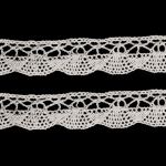 Кружево вязаное (тесьма) хлопковое 20 мм / 9.14 метров, бежевый