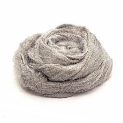 Шерсть для валяния вискоза Троицкая, 1х50 г (19-20 мкр), 08 св.серый