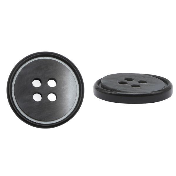 Пуговицы 4 прокола 28L (18мм), (Black (черный)), 36 шт, 615014-2