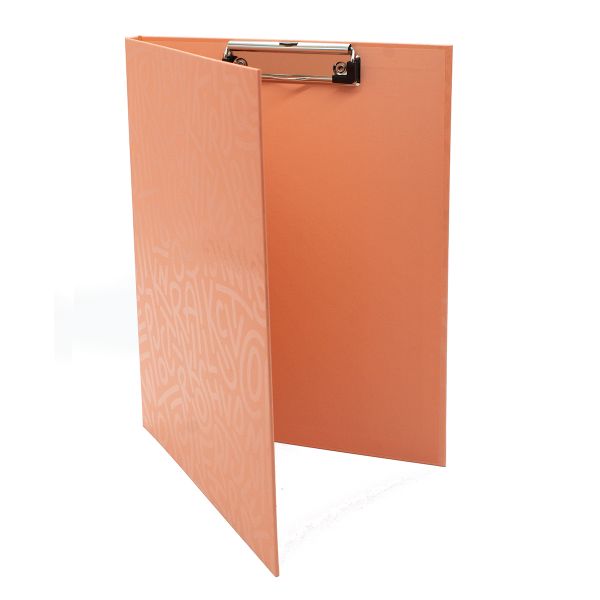 Папка-планшет с крышкой Delight Time А4, с верх. заж., ламин. картон, корешок 10 мм, дыня, LAMARK450