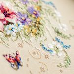 Набор для вышивания нитками Чудесная игла, Мелодия Сердца 26х34 см