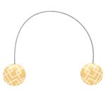 Клипсы для штор магнитные с тросом, 30см ⌀45, 2П