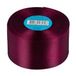 Лента атласная 1-сторонняя 50.0 мм / 33±2 метра, 030 т.бордовый, Gamma