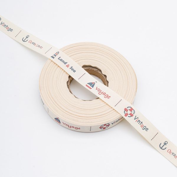 Лента декоративная х/б 15.0 мм / 25±1 метров, маяк