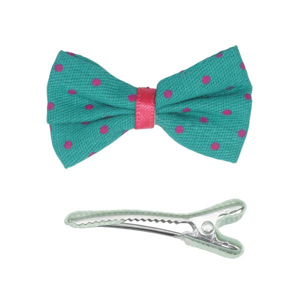 Набор Б-002 мини бантик+заколка 35мм/35мм (зеленый/мятный) 29353