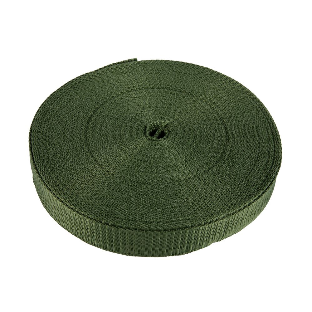 Стропа (ременная лента) 30 мм / 25 метров, оливковый/olive, Gamma 3075