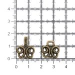 Крючки пришивные декоративные 25х14 мм, ob, 10 шт