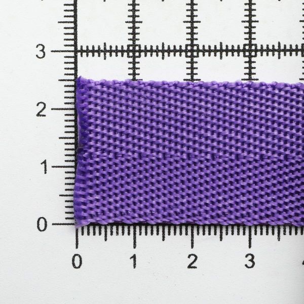 Стропа (ременная лента) 25 мм / 25 метров, толщ. 1.0 мм, [15.1 г/пог.м], 100% п/п, 19 фиолетовый
