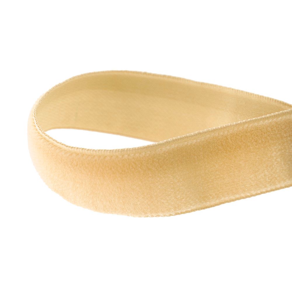 Лента бархатная (тесьма) 20.0 мм / 10±0.5 метров, рис. 8319, цв.24 св.золото