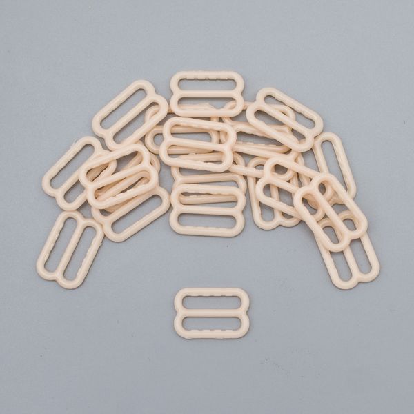 Рамки-регуляторы для бюстгальтера пластик 14.5 мм, 20 шт, бежевый, 27205