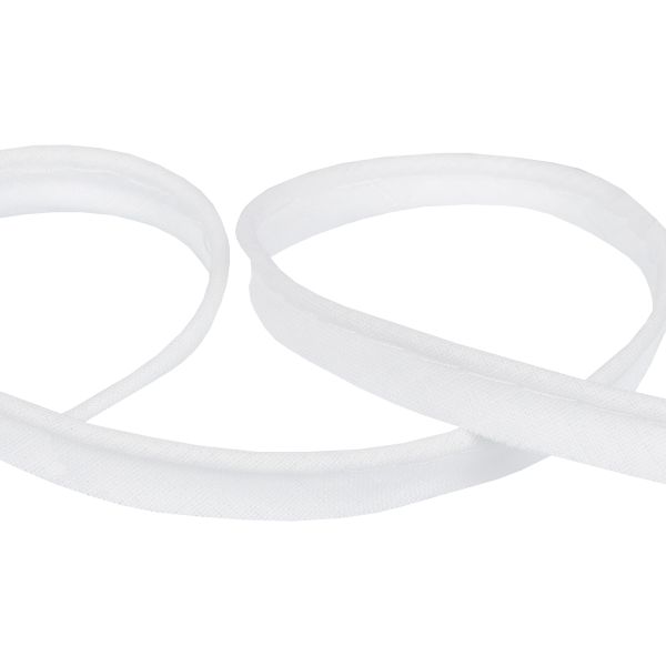 Кант хлопковый 10 мм / 65±2.5 метров, белый 001, Gamma GA-10C