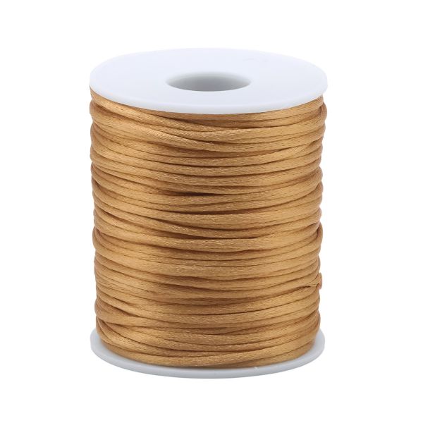 Шнур атласный корсетный ⌀2.0 мм / 45.7 метров, 27 бежевый