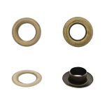 Люверсы металл ⌀_7.3 мм (внутр.), h5.41 мм (внутр.), №5, металл, уп.≈1000 шт, New Star, антик