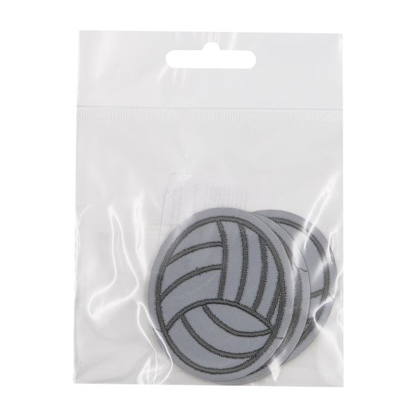 Термоаппликация светоотражающая Волейбольный мяч, 62х51 мм, LA423, 3 шт