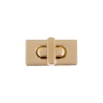 Замок для сумки 18х35 мм, 5 шт, золото, Gamma LBZ-12G