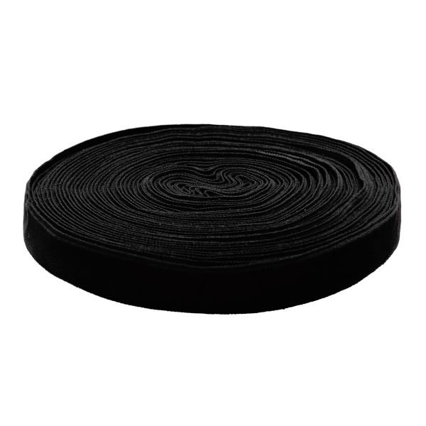 Лента бархатная (тесьма) 20.0 мм / 10±0.5 метров, рис. 8319, цв.20 черный