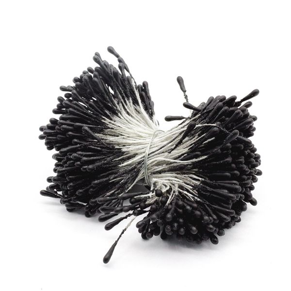 Тычинки для искусственных цветов 6см (черный), S090477