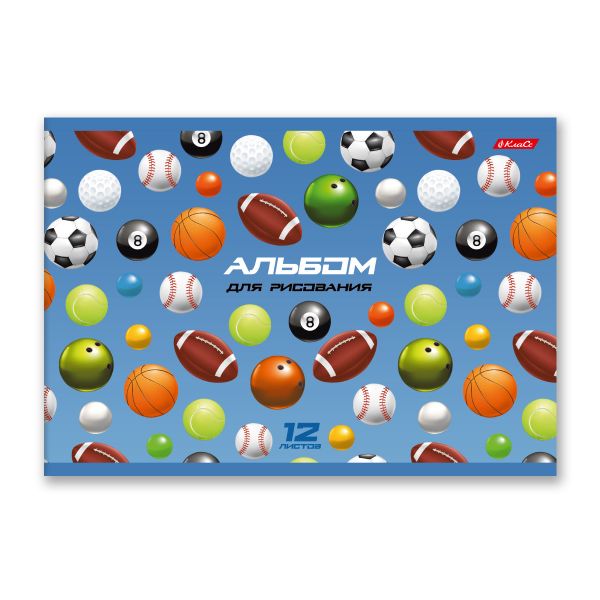 Альбом для рисования 100 г/м², A4 29х20.5 см, 12 л. на скобе, 10 шт, 000689 Заряд бодрости, Светоч 12АЛСК4_1_3_9