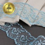 Кружево капроновое 45 мм / 9.14 м, TBS.30010 цв.047 (267) голубой, Kruzhevo