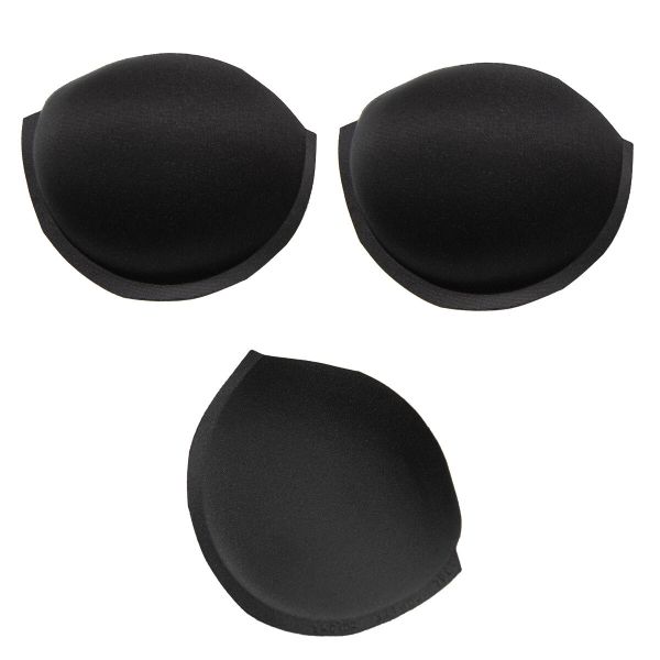 Бельевые чашечки для бюстгальтера с равном. наполн., разм.40, 10 пар, 04-черный, 3813