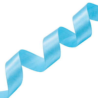 Лента атласная 1-сторонняя 25.0 мм / 22.86±1 метров, 136 ярко-голубой, Globus