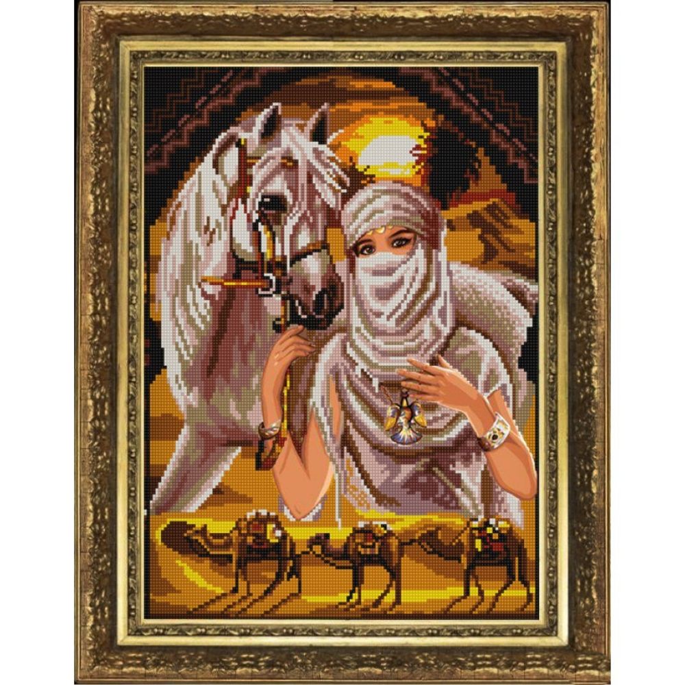 Рисунок для вышивания бисером Конек, 9734 Каракумы 29х39 см