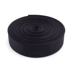 Стропа (ременная лента) 50 мм / 30 метров, толщ. 1.0 мм, [42 г/пог.м], 100% п/э, 005 черный