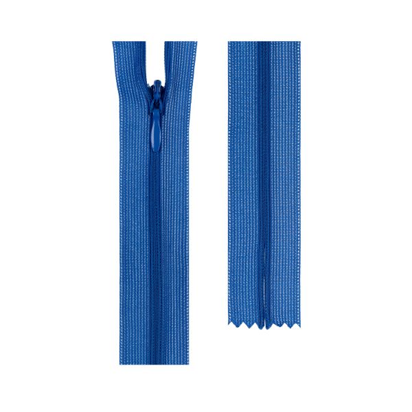 Молния спираль потайная плательная Т3 (3 мм) 1 зам., н/раз., 40 см, сатин (плотная) 207 васильковый, G013P Gamma, 10 шт