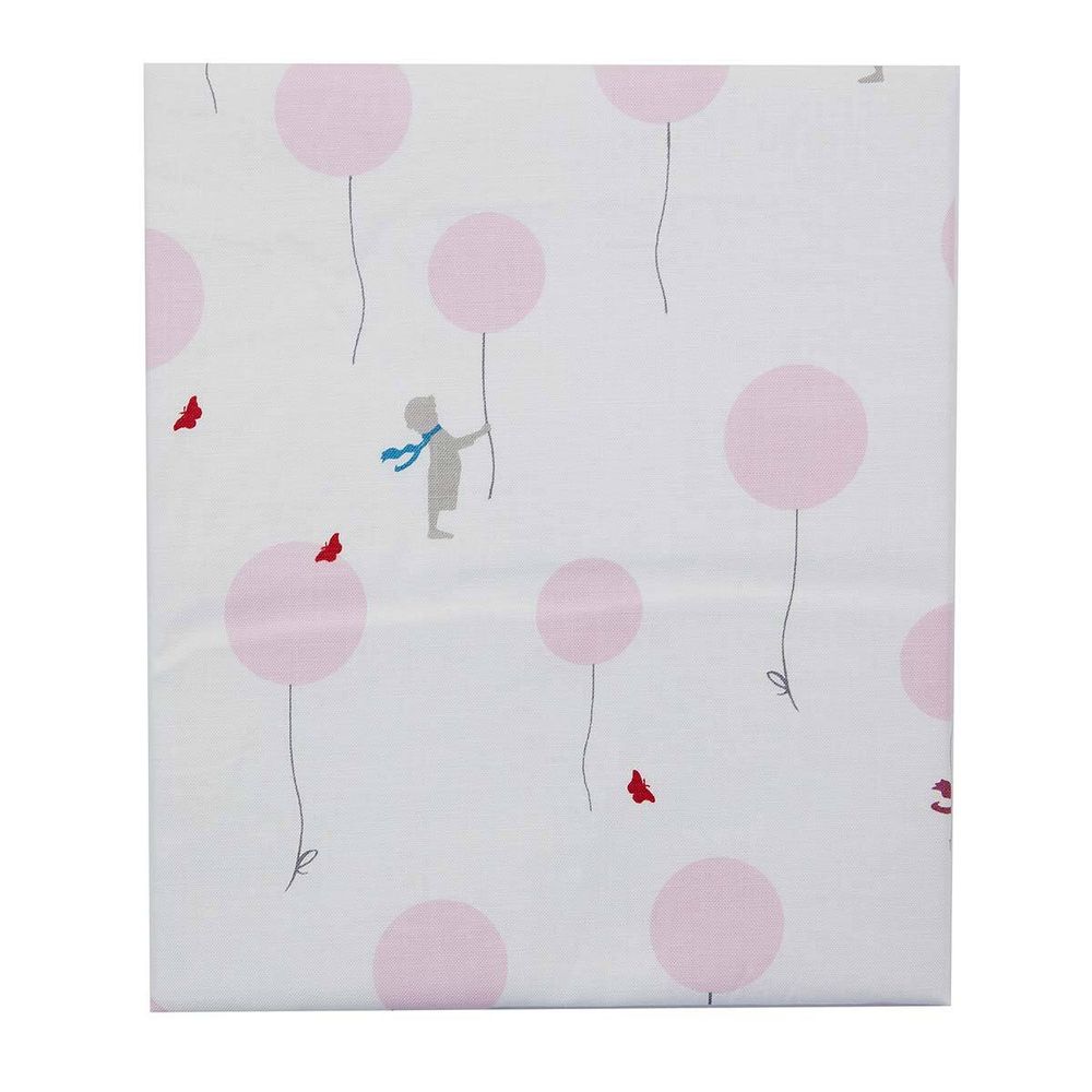 Ткань коллекция Little Friends, 48х50см, 100% хлопок Gutermann (320 белый/розовые шарики), 647701