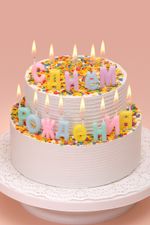 Набор свечей для торта 2.4 г, 12х13 шт, С днем рождения, Boomzee BCD-17