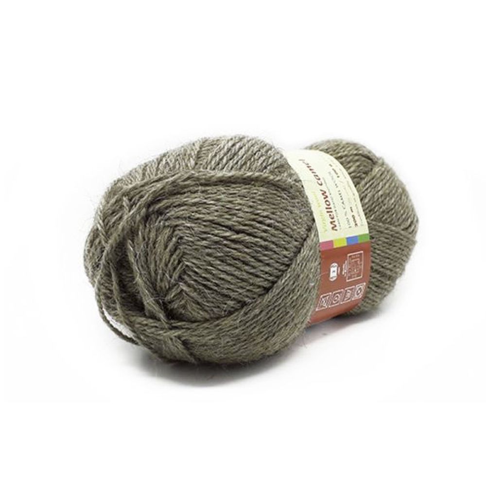 Пряжа Троицкая Верблюжья шерсть / уп.10 мот. по 100 г, 200 м, 371 натуральный серый