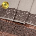 Кружево вязаное (тесьма) 45 мм / 10 метров, диз. 300, цв.21 какао, Kruzhevo