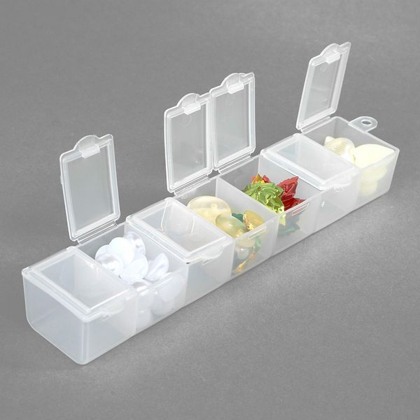 Контейнер для мелочей 15.3х3.4х2.4 см цв. в ассортименте