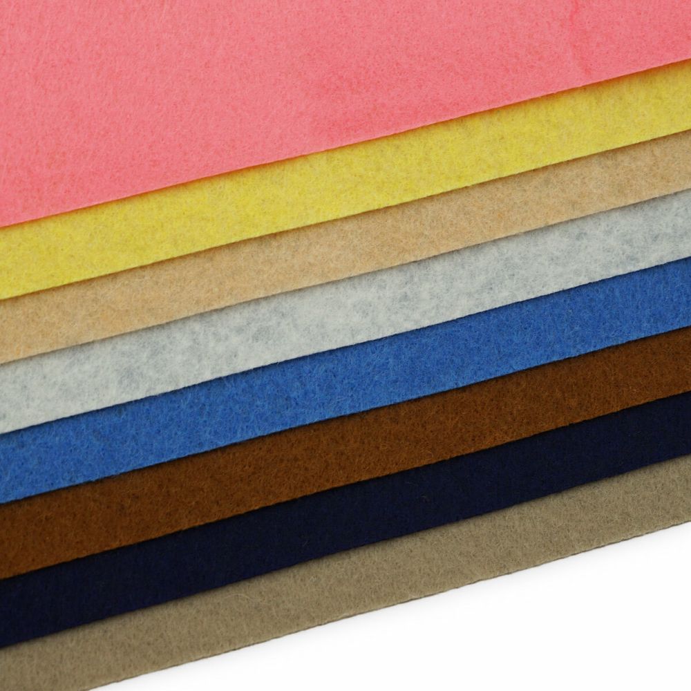 Фетр листовой жесткий 1.0 мм, 20х30 см, ассорти, 8 штук Astra&Craft (3)