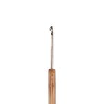 Крючок для вязания с бамбуковой ручкой ⌀2.5 мм, 13.5 см, сталь, Gamma RHB