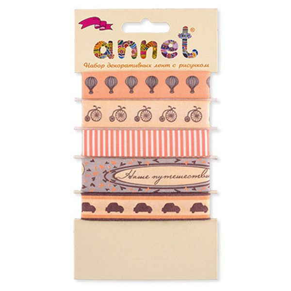 Набор декоративных лент, 5 шт, 010 Наше путешествие, Annet RGS