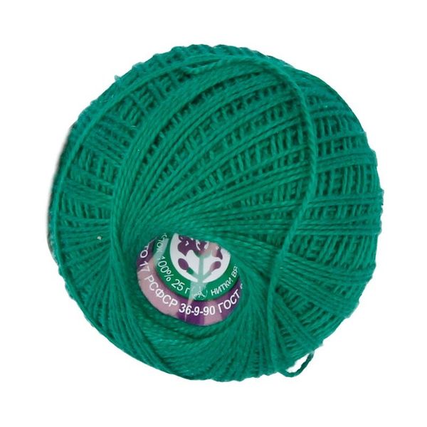 Пряжа ПНК им.Кирова Ирис / уп.20 мот. по 25 г, 150м, №4110 яр.зеленый