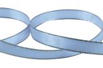 Лента атласная 2-сторонняя с метанитью 12.0 мм / 33±2 метра, №049 голубой/золото, Gamma AL-12M